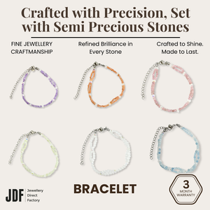 Energy Double Row Natural Semi Crystal Bracelet