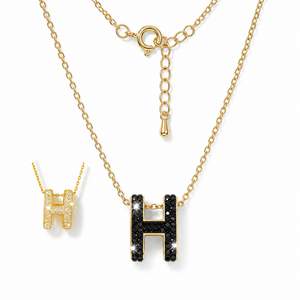 Big Pop H Pendant with Crystal From Europe