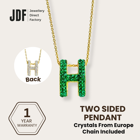 Big Pop H Pendant with Crystal From Europe