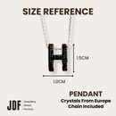 Big Pop H Pendant with Crystal From Europe