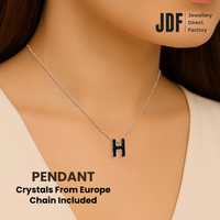 Big Pop H Pendant with Crystal From Europe