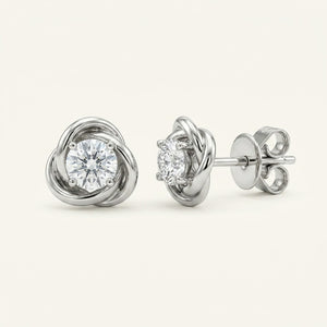 Trinity Interlock 18K Gold Earing