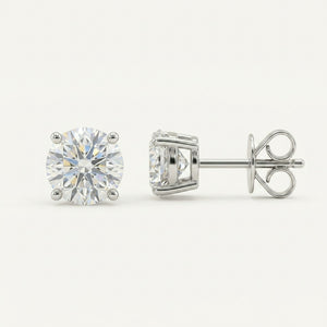Classic 4-Prong 18k Lab Diamond Earstud