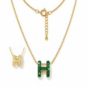 Big Pop H Pendant with Crystal From Europe