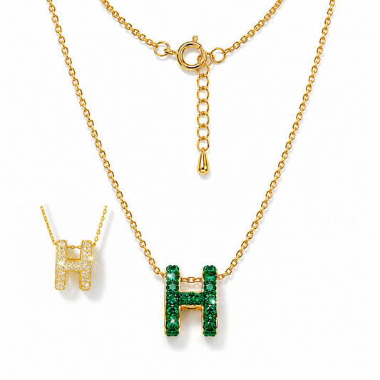 Big Pop H Pendant with Crystal From Europe