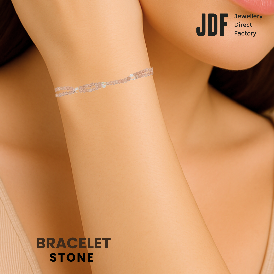 Energy Double Row Natural Semi Crystal Bracelet