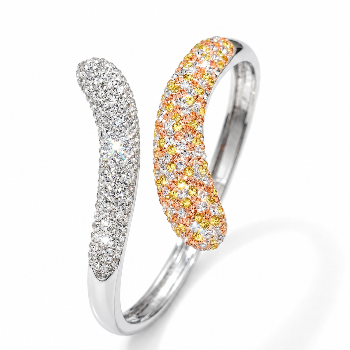 Dazzle Duo European Crystal Bangle