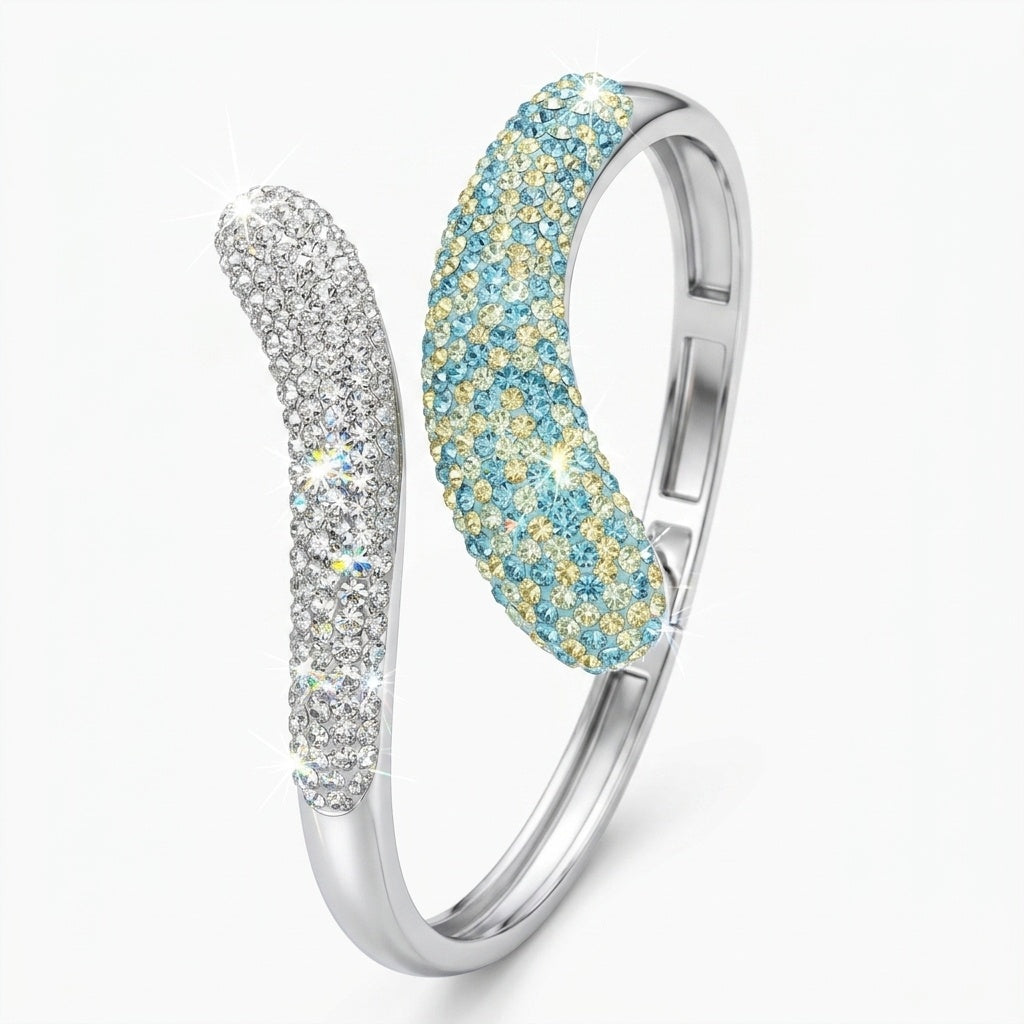 Dazzle Duo European Crystal Bangle