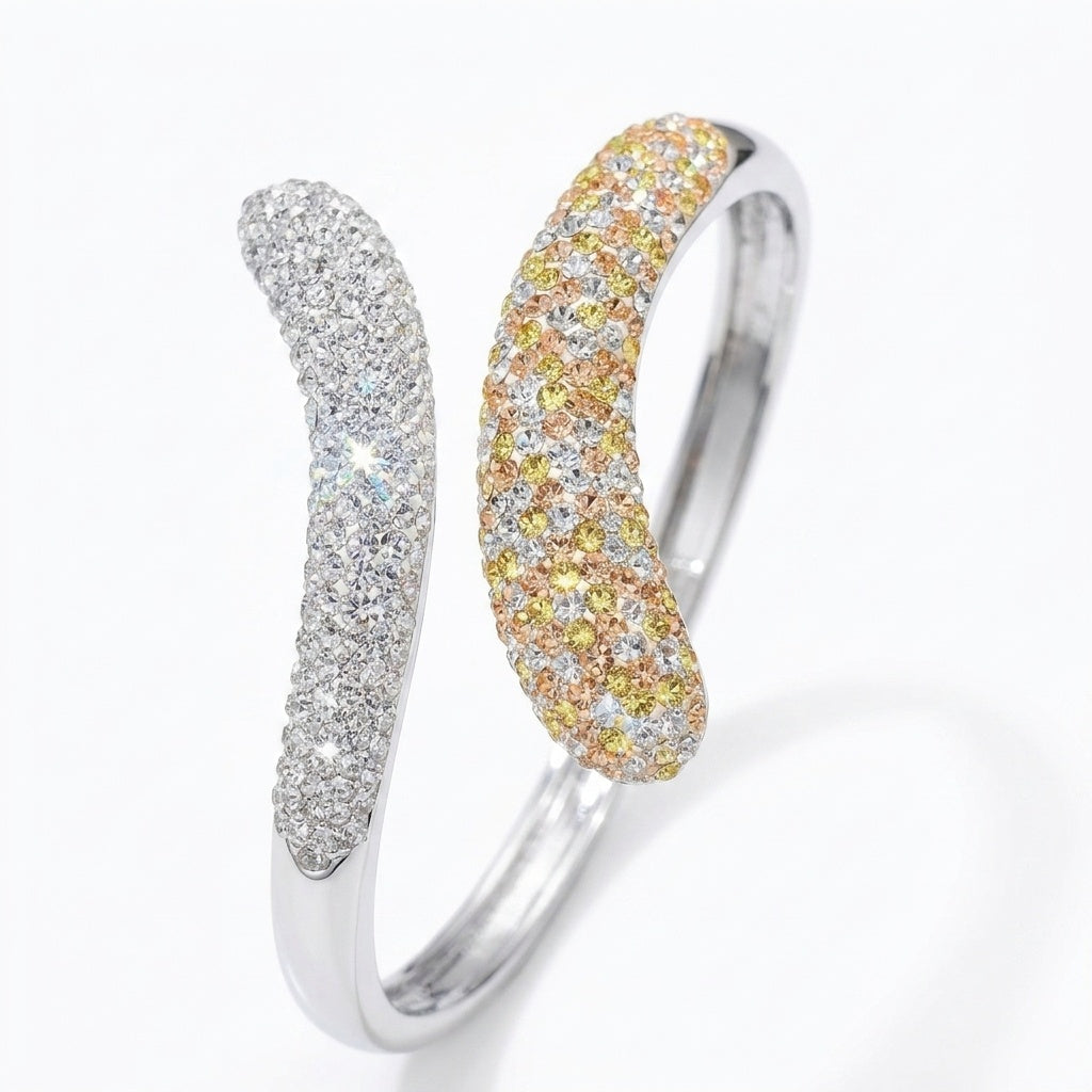Dazzle Duo European Crystal Bangle