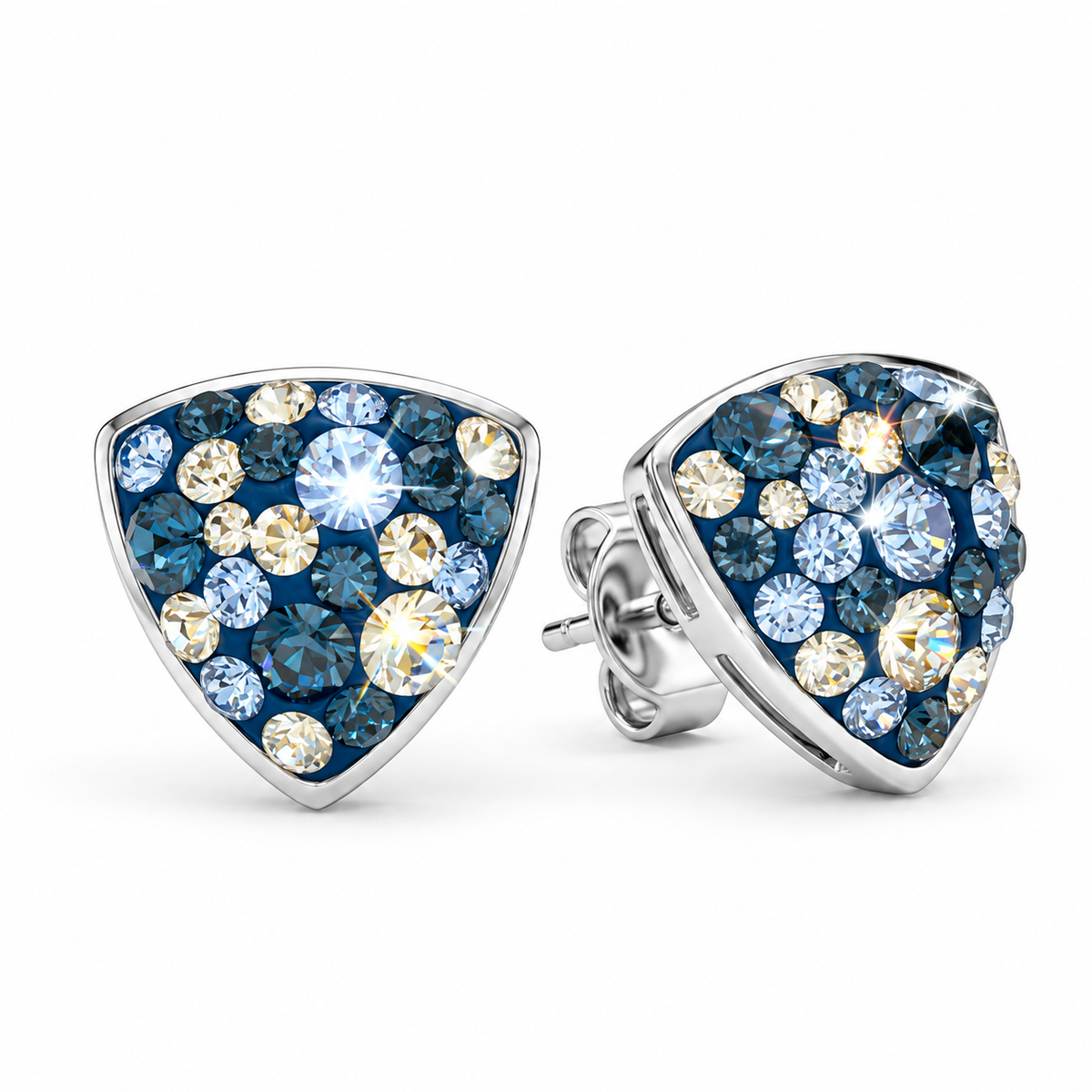 Aurora Shield Earrings with Crystals from Europe