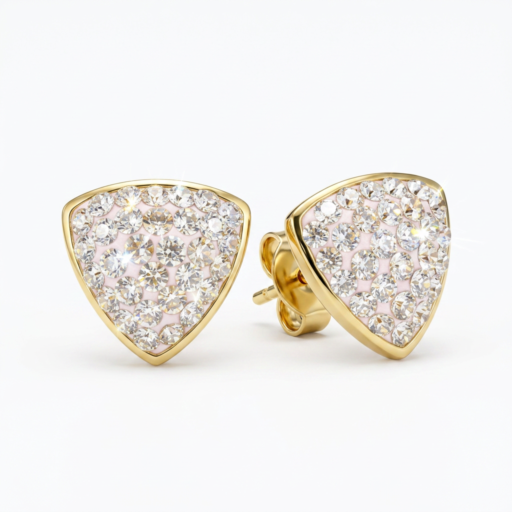 Aurora Shield Earrings with Crystals from Europe