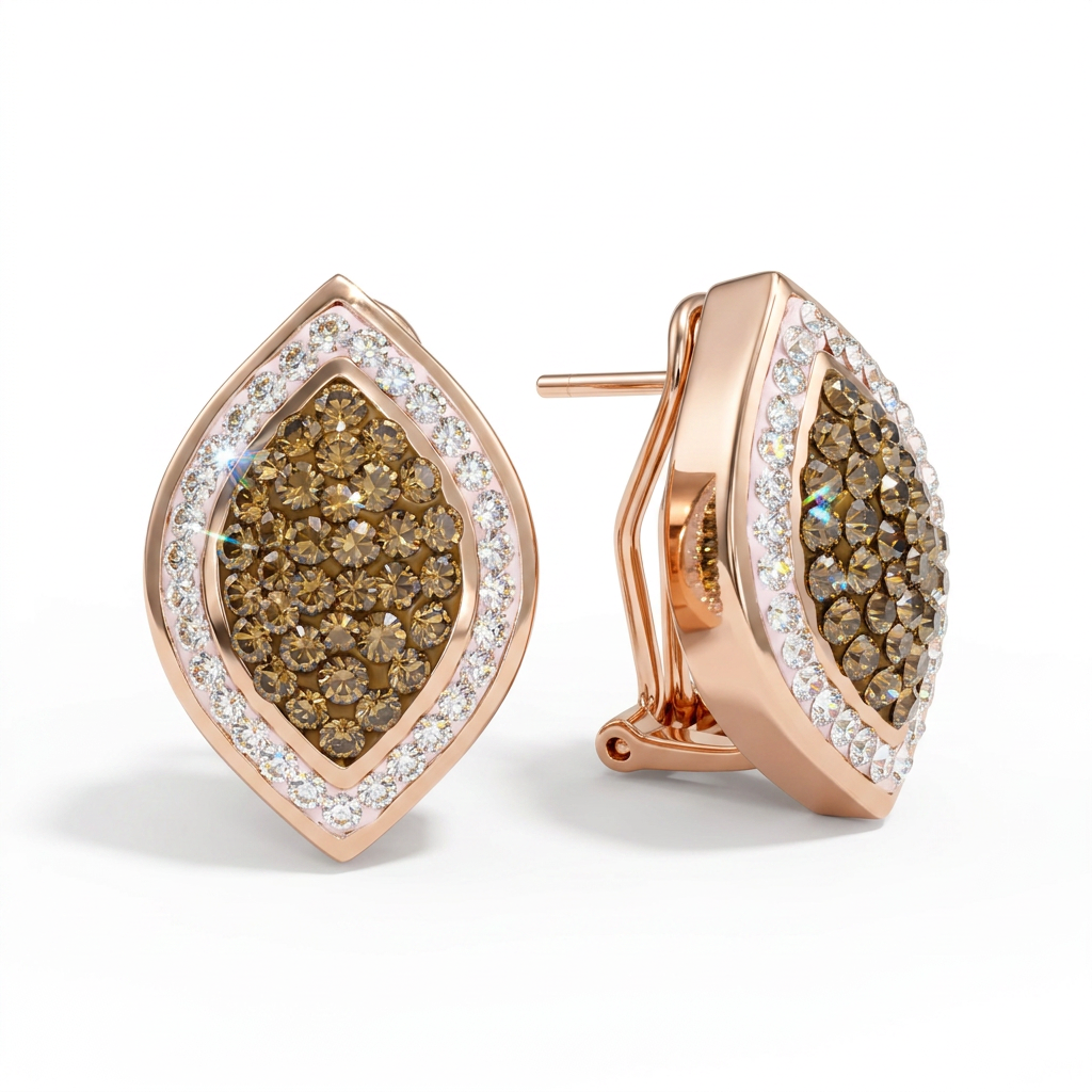 Radiant Marquise Earrings with Crystal From Europe