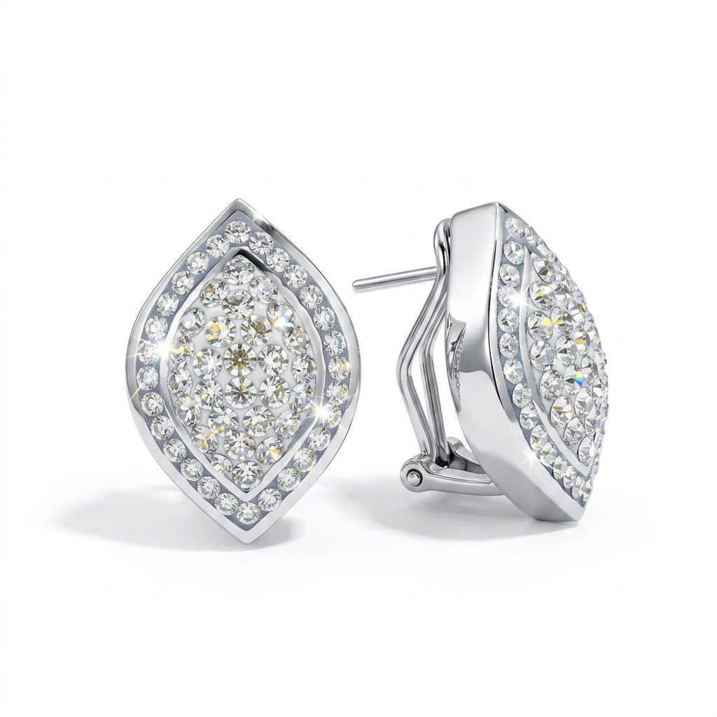 Radiant Marquise Earrings with Crystal From Europe