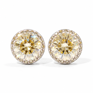 Halo Round Stud with Crystals from Europe