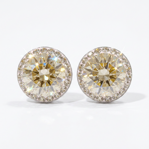 Halo Round Stud with Crystals from Europe