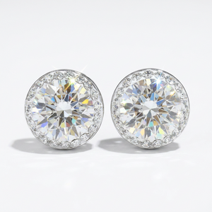 Halo Round Stud with Crystals from Europe
