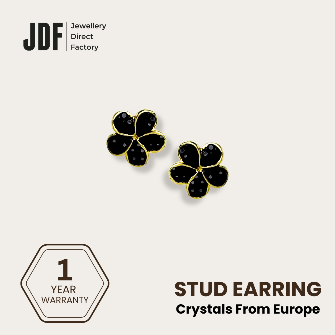 Sakura Stud with Crystal From Europe