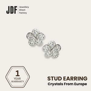 Sakura Stud with Crystal From Europe