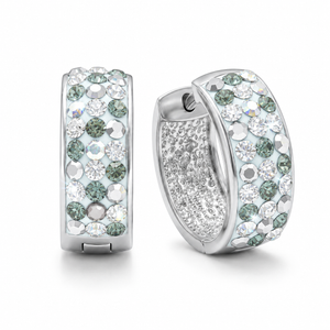 Huggie Hoops with Crystals From Europe