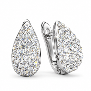 Aurora Teardrop with Crystals from Europe