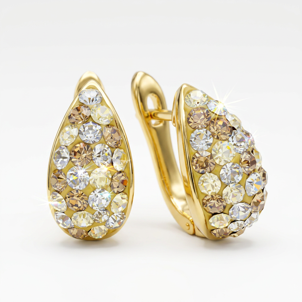Aurora Teardrop with Crystals from Europe