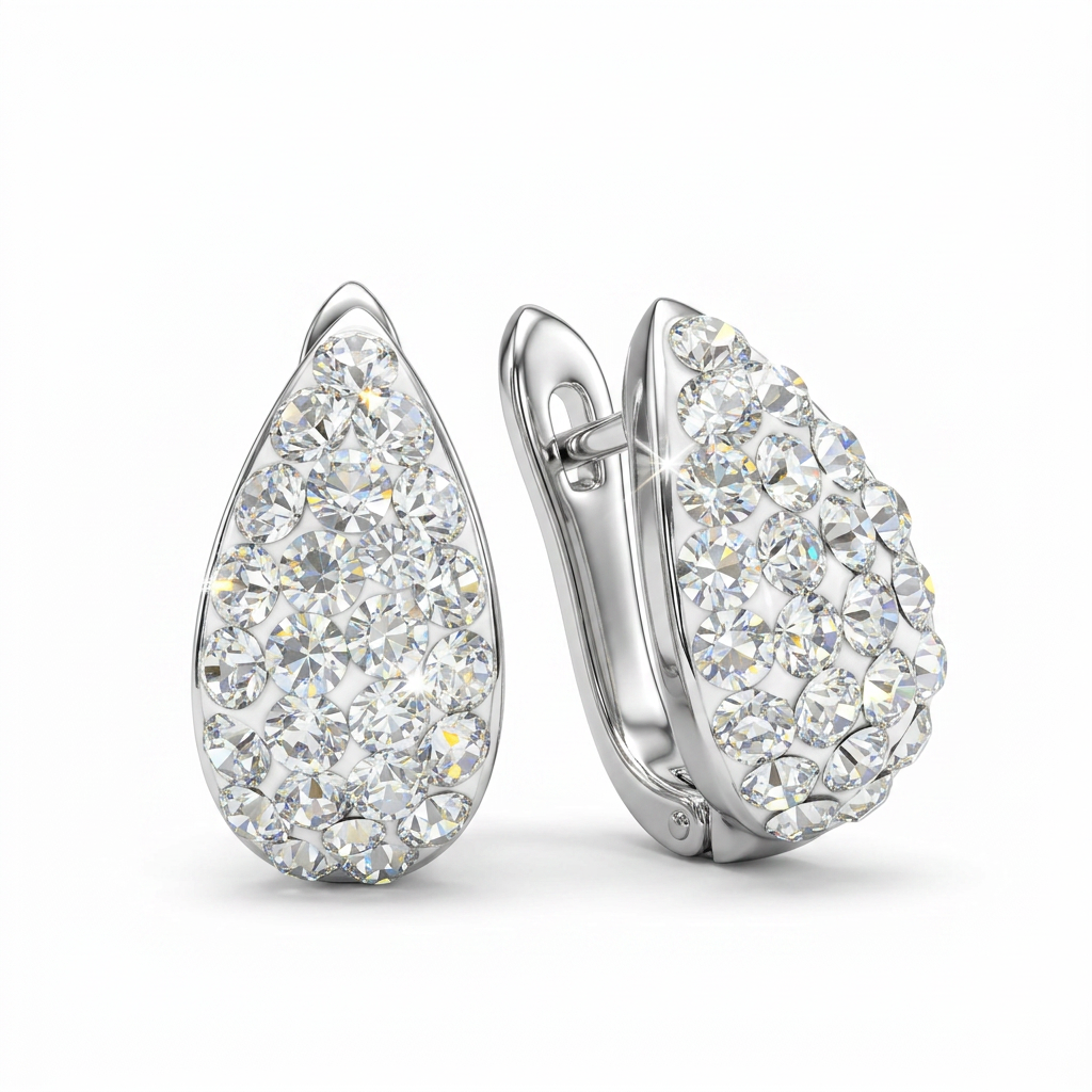Aurora Teardrop with Crystals from Europe