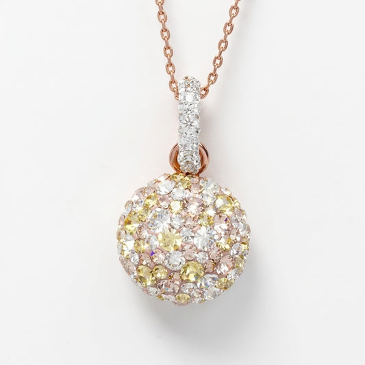 Elegant Dome Pendant with Crystals from Europe