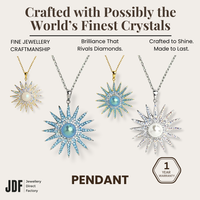 Pearl Sunburst Pendant with Crystal From Europe