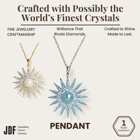 Pearl Sunburst Pendant with Crystal From Europe