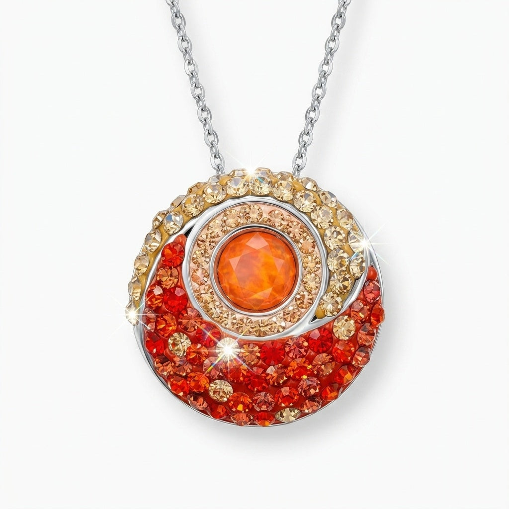 Energy Round Pendant Cum Brooch