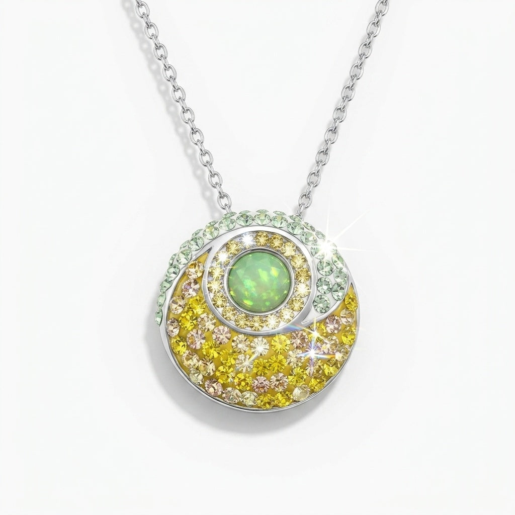 Energy Round Pendant Cum Brooch
