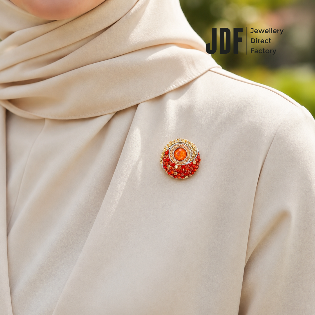 Energy Round Pendant Cum Brooch