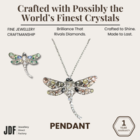Dragonfly Pendant with Crystal From Europe