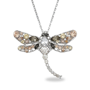 Dragonfly Pendant with Crystal From Europe
