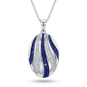 Atlantic Wave Pendant with Crystal From Europe