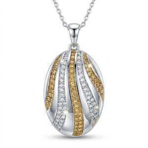 Atlantic Wave Pendant with Crystal From Europe