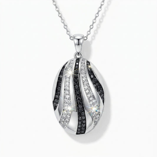 Atlantic Wave Pendant with Crystal From Europe