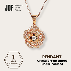 Camelia Pendant with Crystal From Europe