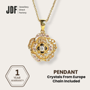 Camelia Pendant with Crystal From Europe