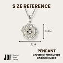 Camelia Pendant with Crystal From Europe