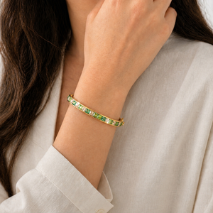 Matrix Bangle with Crystal From Europe