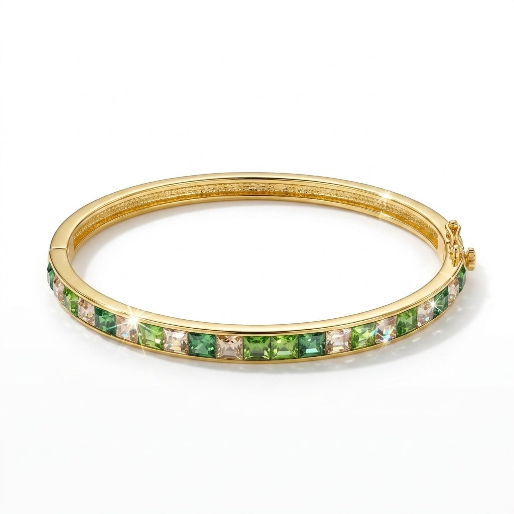 Matrix Bangle with Crystal From Europe