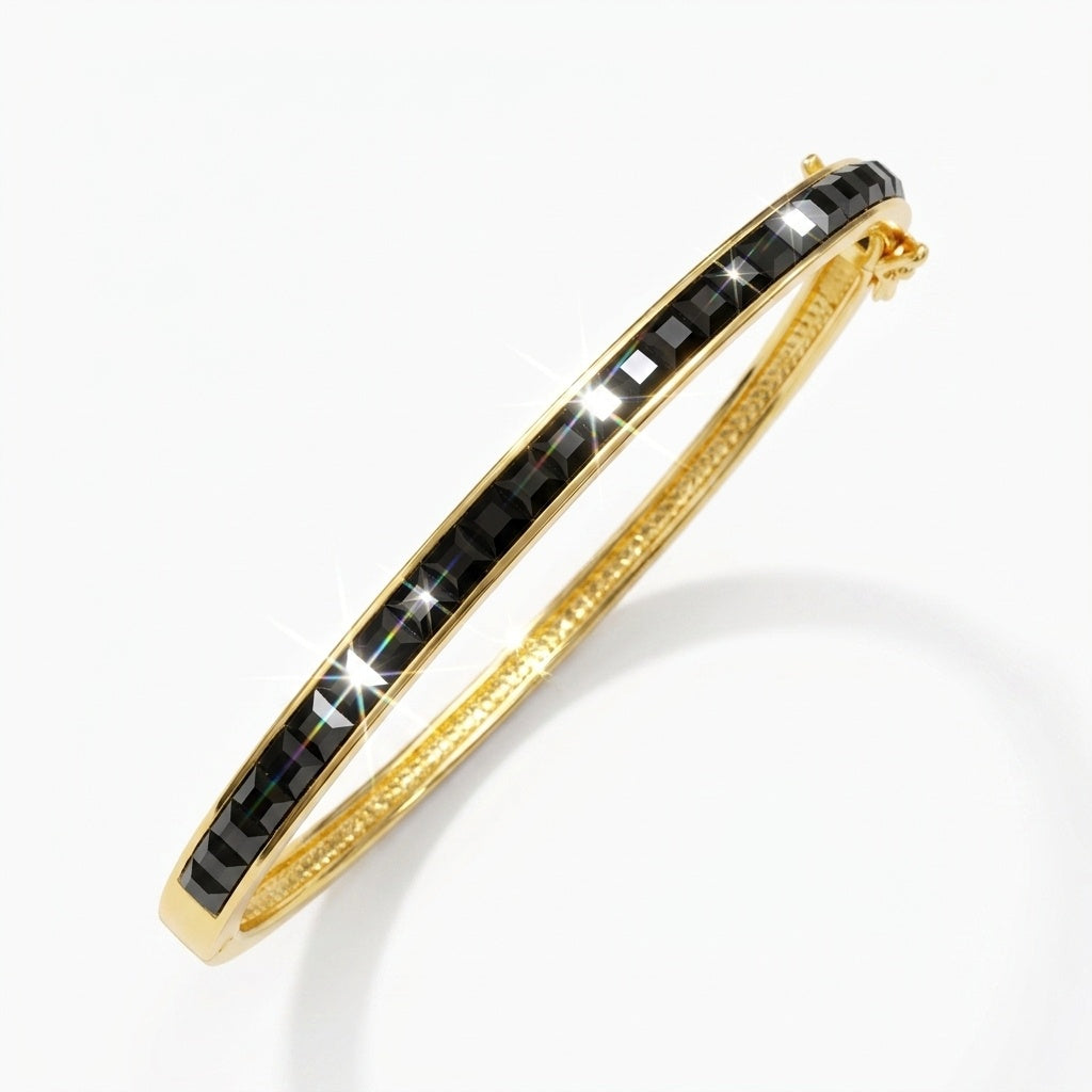 Matrix Bangle with Crystal From Europe