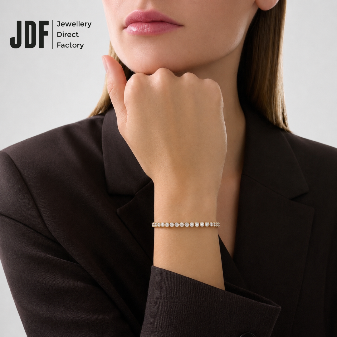 Dainty Tennis Bracelet with Cubic Zirconia