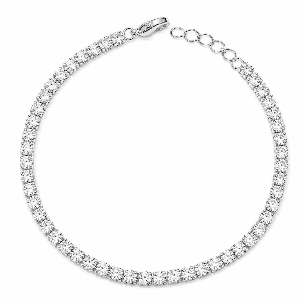 Dainty Tennis Bracelet with Cubic Zirconia