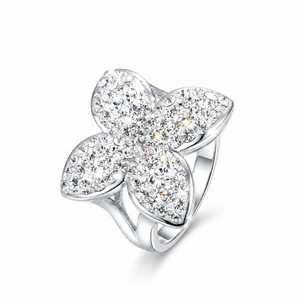 Queen Butterfly Ring with Crystals from Europe