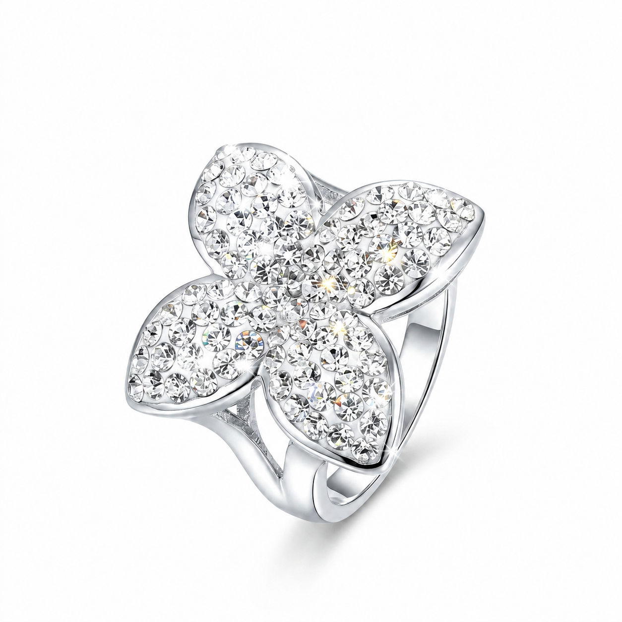 Queen Butterfly Ring with Crystals from Europe