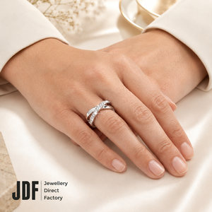 Infinity Crystal Embrace Ring with Crystal From Europe