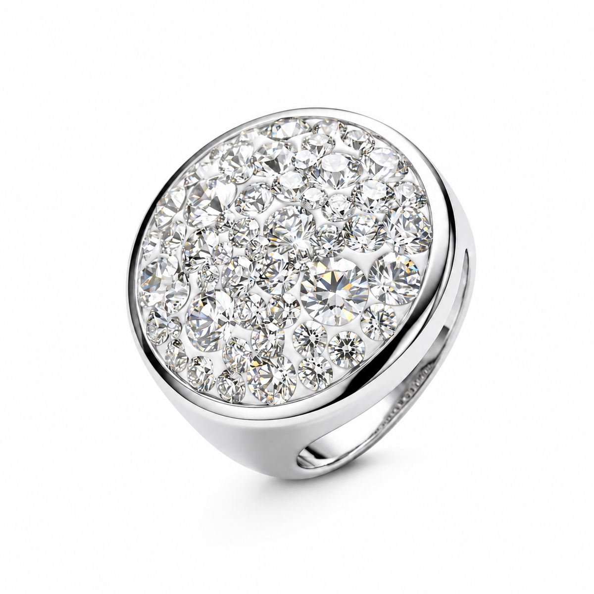 Infinity Shine Crystal Ring with Crystals from Europe
