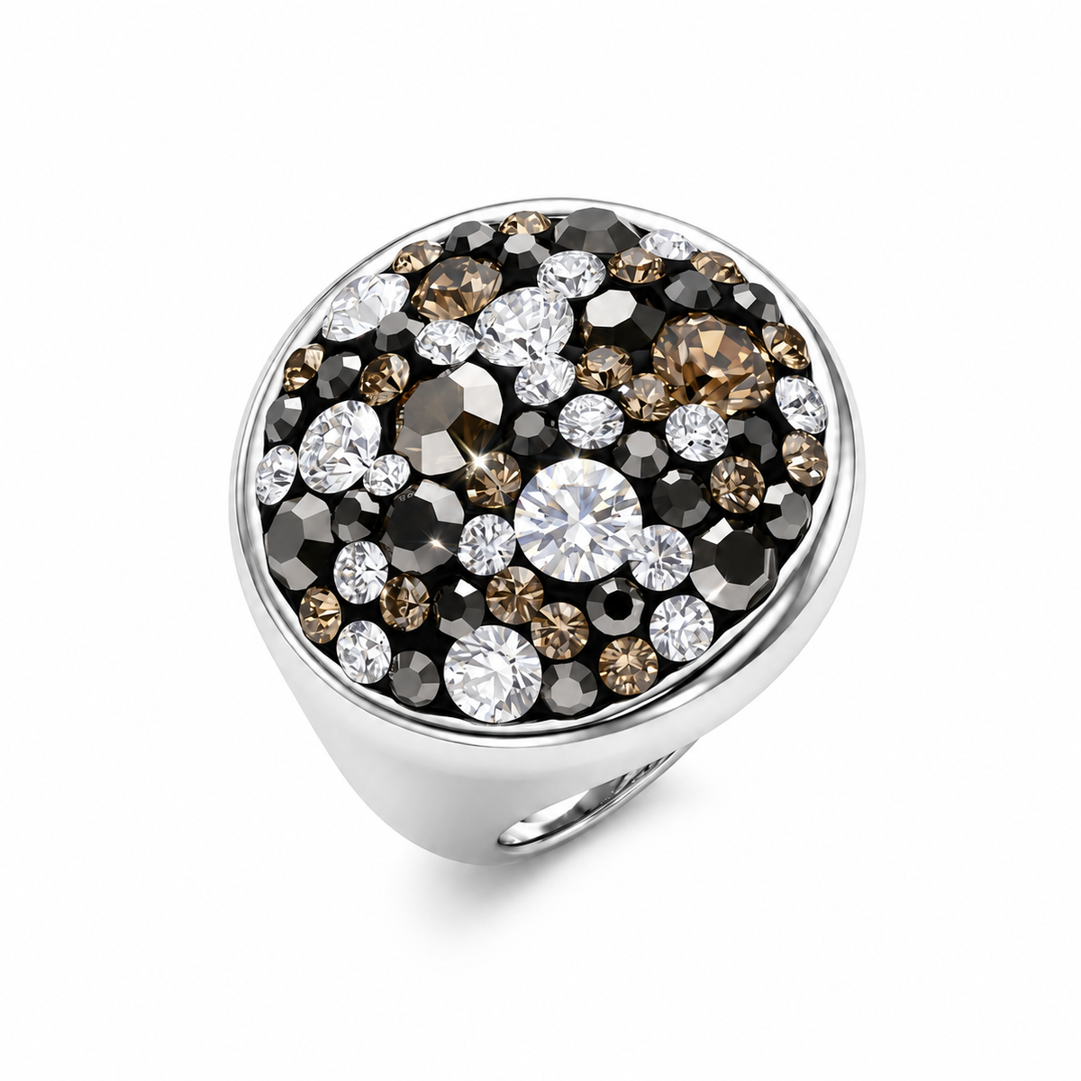 Infinity Shine Crystal Ring with Crystals from Europe